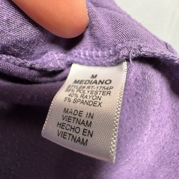 Zenana Premium Purple Long Sleeve Women’s Size M Top - Picture 5 of 10